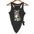 Camo Boston Terrier Pet Owner Camouflage Dog Lover Flowy Tank, novelty gifts, funny gifts