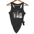Cute Halloween Boston Terrier Dogs Witch Hat Ghost Dog For Men Women Kids Flowy Tank, novelty gifts, funny gifts