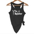 The Dogfather Boston Terrier Dog Dad Father's Day Flowy Tank, novelty gifts, funny gifts