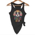 Retro Boston Terrier Dad Flowy Tank, novelty gifts, funny gifts