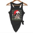 Ugly Xmas Sweater Santa Boston Terrier Dog Christmas For Men Women Kids Flowy Tank, novelty gifts, funny gifts