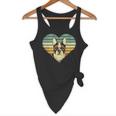 Vintage American Boston Terrier Lovers Valentine's Day Flowy Tank, novelty gifts, funny gifts