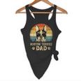 Vintage Boston Terrier Dad Dog Lovers Father's Day Tee Flowy Tank, novelty gifts, funny gifts