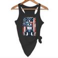 Vintage Boston Terrier Dog American USA US Flag Pets Lovers Flowy Tank, novelty gifts, funny gifts