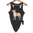 Vintage Floral Boston Terrier For Dog Lover Flowy Tank, novelty gifts, funny gifts