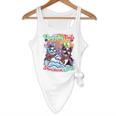 Boston Terrier Dog Christmas Snowman Winter Snow Flowy Tank, novelty gifts, funny gifts