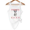 Boston Terrier Dog Santa Hat Men Kids Ugly Christmas Light Flowy Tank, novelty gifts, funny gifts