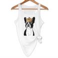 Boston Terrier Dog Wearing Crown For Men Women Girls Kids Flowy Tank, novelty gifts, funny gifts