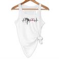 Boston Terrier EKG Heartbeat Heart Line Dog Lovers Flowy Tank, novelty gifts, funny gifts