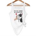 Boston Terrier Grandma Mother's Day Dog Mom Flowy Tank, novelty gifts, funny gifts