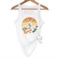 Boston Terrier Guitar Retro Flowy Tank, novelty gifts, funny gifts