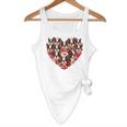 Boston Terrier Heart Valentine Boston Terrier Flowy Tank, novelty gifts, funny gifts