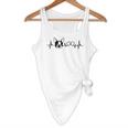 Boston Terrier Heartbeat Heart Line Flowy Tank, novelty gifts, funny gifts