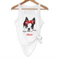 Boston Terrier Mum Dog Woman Idea Flowy Tank, novelty gifts, funny gifts
