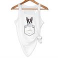 Boston Terrier In The Pocket Cute Boston Terrier Dog Lovers Men Women Girls Kids Flowy Tank, novelty gifts, funny gifts