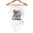 Boston Terrier Skeleton Mummy Witch Halloween Flowy Tank, novelty gifts, funny gifts