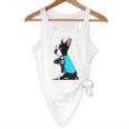 Boston Terrier Tattoos I Love Mom Flowy Tank, novelty gifts, funny gifts