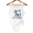 Boston Terrier UFO Cowboy Dog Dog Mom Dog Dad Alien Dog Flowy Tank, novelty gifts, funny gifts