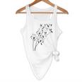 Dandelion Boston Terrier Flower Floral Bostie Tree Flowy Tank, novelty gifts, funny gifts