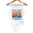 Dog Boston Terrier Mom Vintage Boston Terrier Mom Flowy Tank, novelty gifts, funny gifts