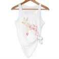 Floral FLower Boston Terrier Mom Grandma Flowy Tank, novelty gifts, funny gifts