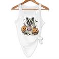 Halloween Boston Terrier Ghost Flowy Tank, novelty gifts, funny gifts