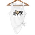 Peace Love Boston Terrier Boston Terrier Lover Dog Mom Flowy Tank, novelty gifts, funny gifts
