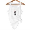 Ugly Xmas Sweater Style Boston Terrier Reindeer Christmas Flowy Tank, novelty gifts, funny gifts