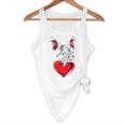 Valentine's Day Boston Terrier Dog Vector Flowy Tank, novelty gifts, funny gifts