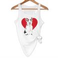 Valentine's Day Boston Terrier Lover Flowy Tank, novelty gifts, funny gifts