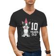 10 Years Old Birthday Boston Terrier Dog Lover 10th Party For Men Women Kids Men's V-Neck T-Shirt, trending gift