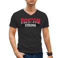Boston Strong Logo Vintage Boston City Skyline Men's V-Neck T-Shirt, trending gift