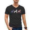 Boston Terrier 4th Of July Dog Patriotic USA Flag Man Woman Men's V-Neck T-Shirt, Patriotic Boston Terrier Gifts, Boston Terrier 4th Of July Gifts, trending gift