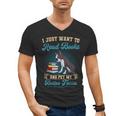 Boston Terrier American Gentleman Bibliophile Book Lover Men's V-Neck T-Shirt, American Boston Terrier Gifts, trending gift