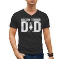 Boston Terrier Dad Of A Bostie Dad Bostie Father Men's V-Neck T-Shirt, Couple Gifts, Boston Terrier Dad Gifts, trending gift