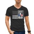 Boston Terrier Dog 4th Of July US American Flag Patriotic Men's V-Neck T-Shirt, Patriotic Boston Terrier Gifts, American Boston Terrier Gifts, Boston Terrier 4th Of July Gifts, trending gift