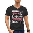 Boston Terrier Dog Bostie Halloween Costume Dog For Kids Men's V-Neck T-Shirt, Boston Terrier Halloween Gifts, trending gift