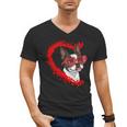 Boston Terrier Dog Mom Dad Valentine’s Day Pet Lover For Men Women Kids Men's V-Neck T-Shirt, Couple Gifts, Mom Gifts, Boston Terrier Dad Gifts, Boston Terrier Mom Gifts, trending gift