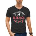 Boston Terrier Grandma Nana Dog Lover Christmas Men's V-Neck T-Shirt, Boston Terrier Christmas Gifts, trending gift