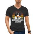 Boston Terrier Grandpa Dog Owner Boston Terrier Men's V-Neck T-Shirt, trending gift