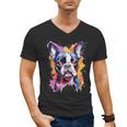 Boston Terrier Lover Pop Art Color Boston Terrier Dog For Men Women Girls Kids Men's V-Neck T-Shirt, trending gift