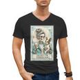 Boston Terrier Mom Skeleton Tarot Card Witch Vibes Dog Mom Men's V-Neck T-Shirt, Couple Gifts, Mom Gifts, Boston Terrier Tarot Gifts, Boston Terrier Mom Gifts, trending gift