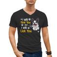 Boston Terrier Shirt I Will Find You And I Will Lick You Men's V-Neck T-Shirt, trending gift
