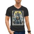 Boston Terrier Tarot Card Dog Men's V-Neck T-Shirt, Boston Terrier Tarot Gifts, trending gift