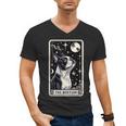 Boston Terrier Tarot Card Star With The Moon Men Women Kids Men's V-Neck T-Shirt, Boston Terrier Tarot Gifts, trending gift