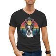 Boston Terrier UFO Alien Boston Terrier Dog Mom Dad Men's V-Neck T-Shirt, Couple Gifts, Mom Gifts, Boston Terrier Dad Gifts, Boston Terrier Mom Gifts, trending gift