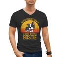 Boston Terrier Never Underestimate a Girl With a Bostie Men's V-Neck T-Shirt, trending gift