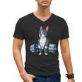 Boston Terrier Weightlifting Deadlift Men Fitness Gym Men's V-Neck T-Shirt, Boston Terrier Gym Gifts, trending gift