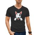 Bull Terrier Pocket Bull Terrier Peeking Out Pocket Men's V-Neck T-Shirt, trending gift