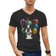 Celebration Event Birthday Party Boston Terrier Men's V-Neck T-Shirt, trending gift